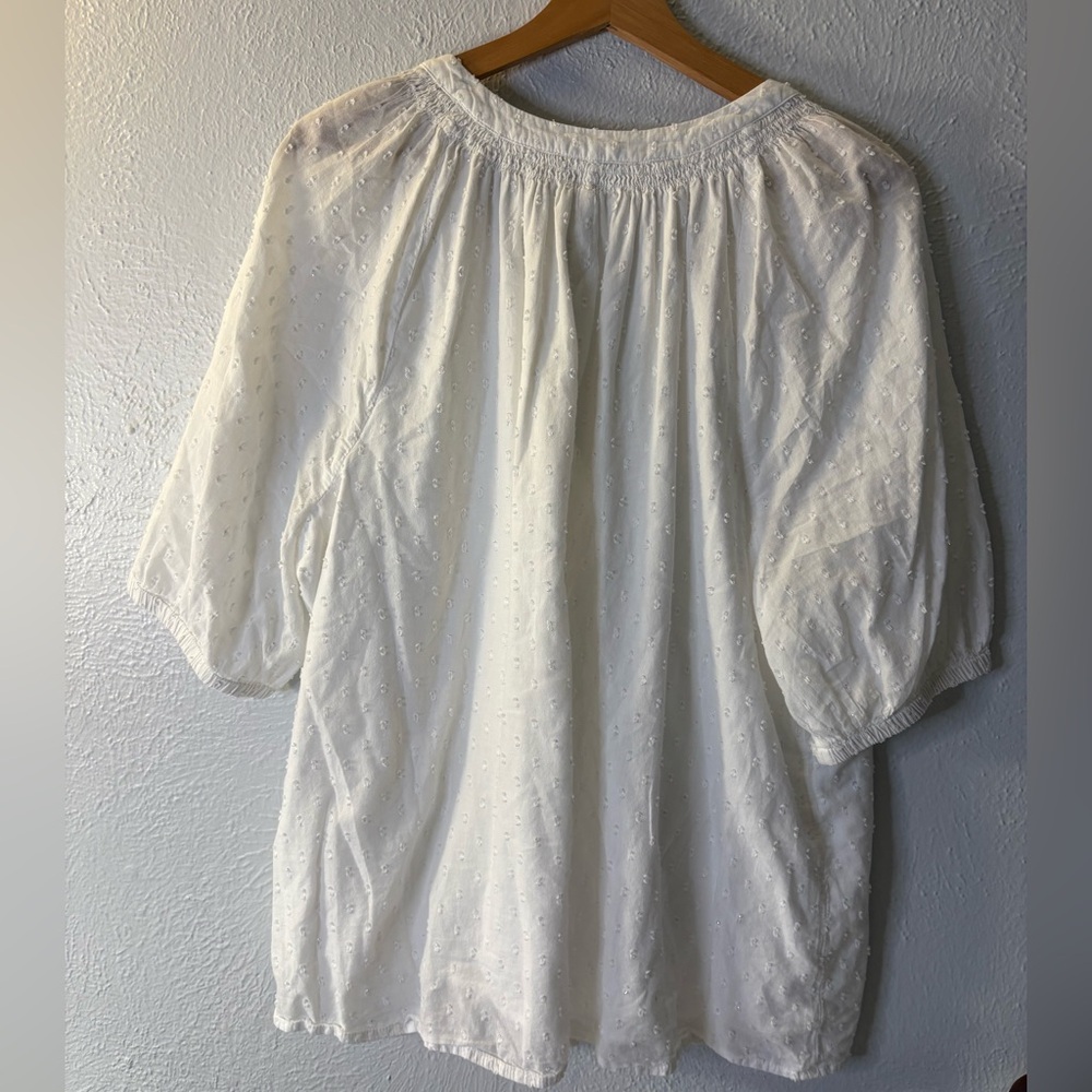 Crown & Ivy White Textured Blouse - Picture 4 of 5